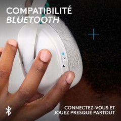 Casque gamer - Sans fil - Logitech G - G325 - Blanc