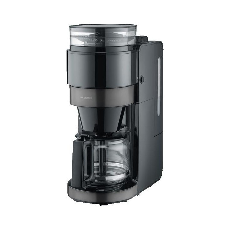 Machine a café filtre avec broyeur - SEVERIN - KA4830 - Technologie Perfect Grind - verseuse verre 8 tasses - Noir/Inox Machine a café filtre avec broyeur - SEVERIN - KA4830 - Technologie Perfect Grind - verseuse verre 8 tasses - Noir/Inox