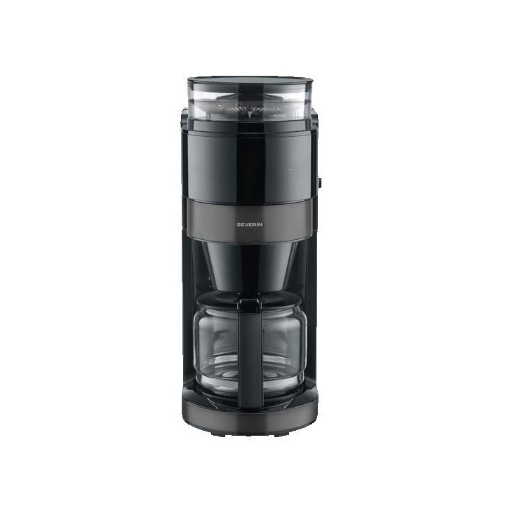 Machine a café filtre avec broyeur - SEVERIN - KA4830 - Technologie Perfect Grind - verseuse verre 8 tasses - Noir/Inox Machine a café filtre avec broyeur - SEVERIN - KA4830 - Technologie Perfect Grind - verseuse verre 8 tasses - Noir/Inox