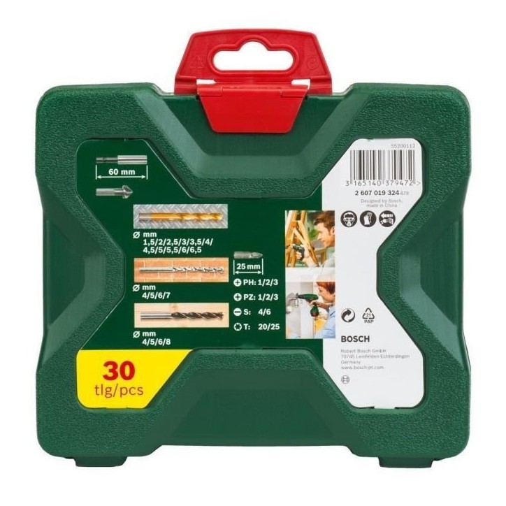 Coffret d'accessoires pour le perçage et le vissage X-Line (30 pcs) - BOSCH Coffret d'accessoires pour le perçage et le vissage X-Line (30 pcs) - BOSCH