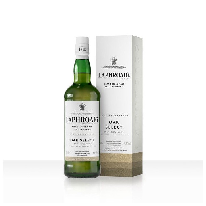 Laphroaig - Oak Select - Islay Single Malt Scotch Whisky avec étui - 40,0% Vol. - 70cl