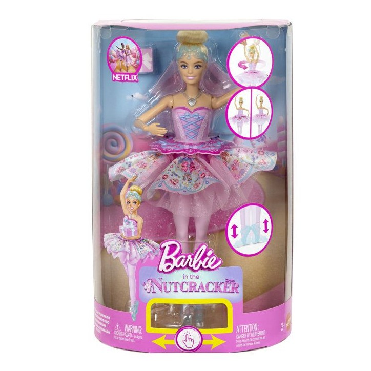Poupée mannequin - Barbie - Clara dans Casse-Noisette tutu transformable - Boîte cadeau incluse - Des 3 ans Poupée mannequin - Barbie - Clara dans Casse-Noisette tutu transformable - Boîte cadeau incluse - Des 3 ans
