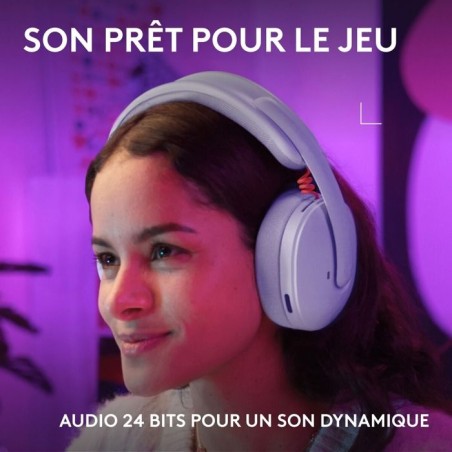 Casque gamer - Sans fil - Logitech G - G325 - Lilas