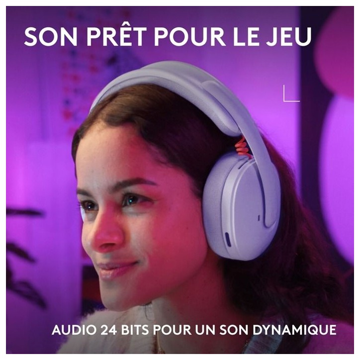 Casque gamer - Sans fil - Logitech G - G325 - Lilas Casque gamer - Sans fil - Logitech G - G325 - Lilas
