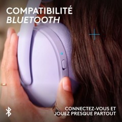 Casque gamer - Sans fil - Logitech G - G325 - Lilas