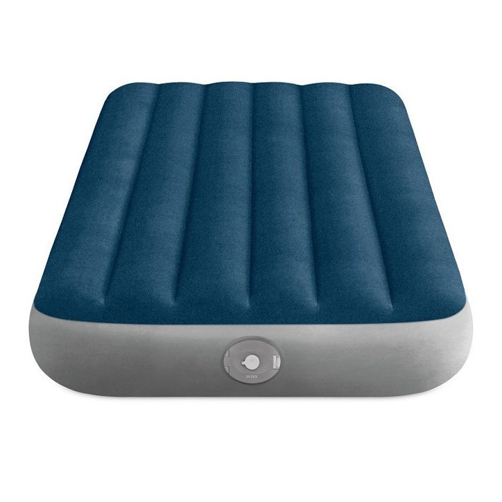 Matelas gonflable INTEX - 64187NP - Prestige Downy - 1,91 x 0,99 x 0,25 m - 1 personne - Intérieur/Extérieur - Pompe rechargea