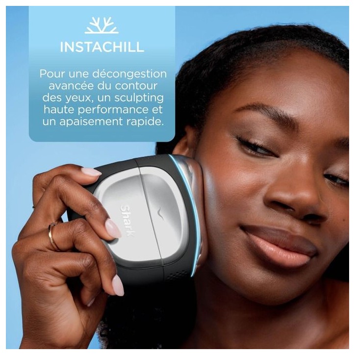 Appareil de soin du visage thermothérapie a domicile - DePuffi FH220EU SHARK - 6 niveaux de 10 a 40 °C - Contour des yeux et v Appareil de soin du visage thermothérapie a domicile - DePuffi FH220EU SHARK - 6 niveaux de 10 a 40 °C - Contour des yeux et v