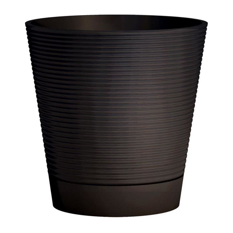 Pot réserve d'eau - GARDEN ID - Green Care Sense Noir-Anthracite 40 c Pot réserve d'eau - GARDEN ID - Green Care Sense Noir-Anthracite 40 c