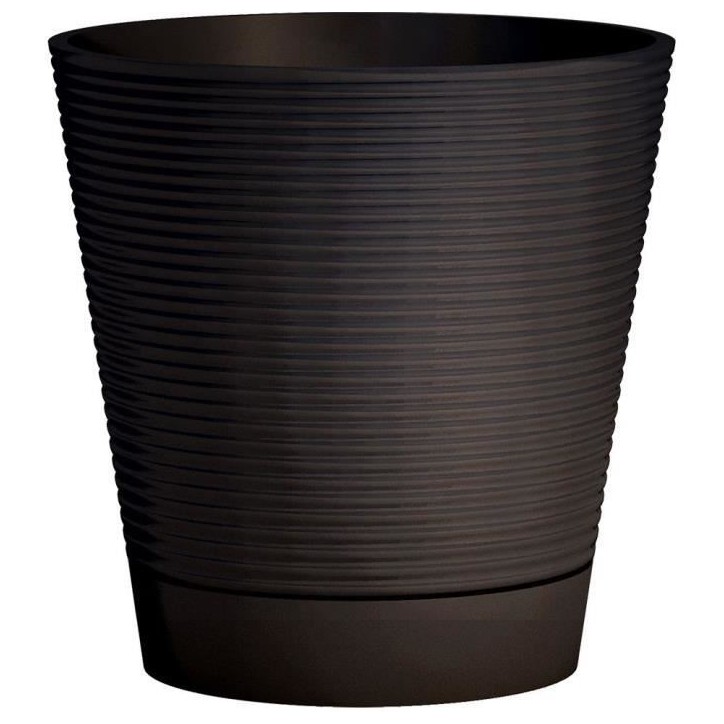 Pot réserve d'eau - GARDEN ID - Green Care Sense Noir-Anthracite 40 cm - Garanti 10ans - 100% recyclé
