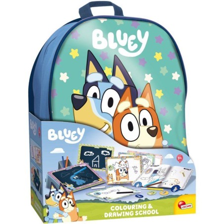Sac a dos école de dessin et coloriage - LISCIANI - Bluey - Activité