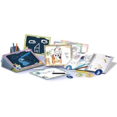 Sac a dos école de dessin et coloriage - LISCIANI - Bluey - Activité