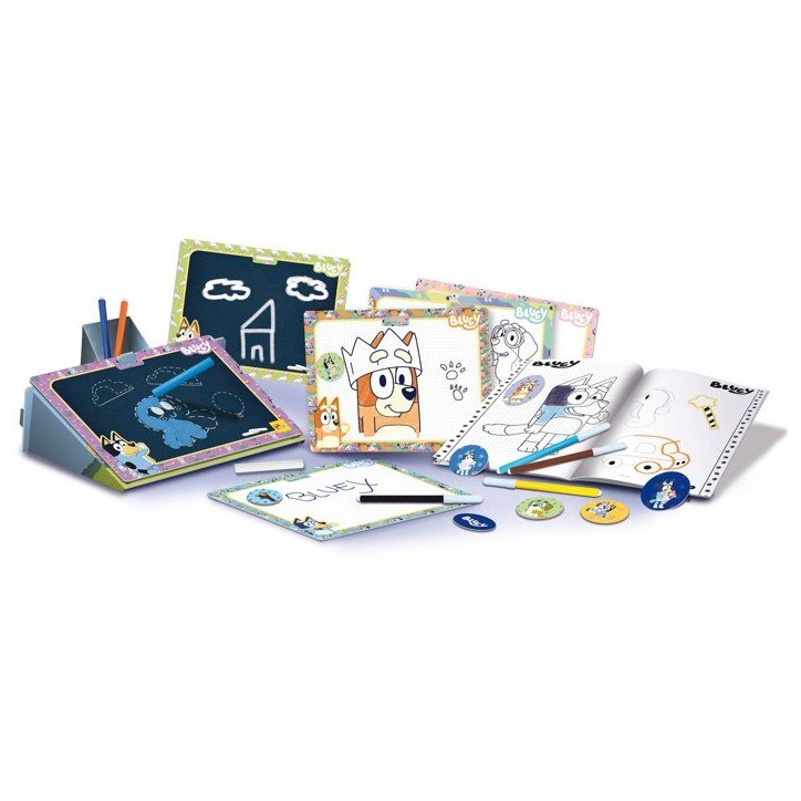 Sac a dos école de dessin et coloriage - LISCIANI - Bluey - Activités éducatives - Ardoises incluses Sac a dos école de dessin et coloriage - LISCIANI - Bluey - Activités éducatives - Ardoises incluses