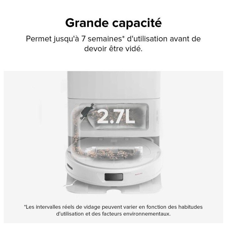 Sac a poussiere Roborock R100024-01 pour Q7 et Q10 6 pieces Sac a poussiere Roborock R100024-01 pour Q7 et Q10 6 pieces