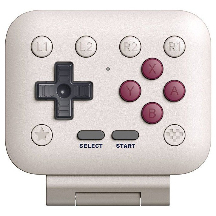 Manette gaming - 8BitDo - FlipPad G Classic Edition - USB-C - Gris clair et bordeaux - Compatible iOS et Android Manette gaming - 8BitDo - FlipPad G Classic Edition - USB-C - Gris clair et bordeaux - Compatible iOS et Android