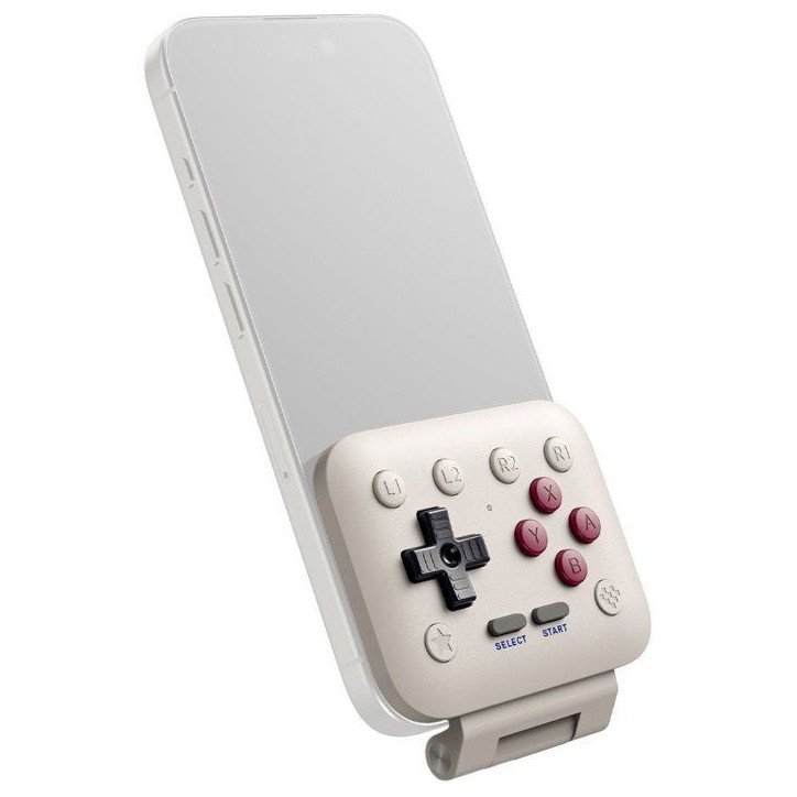 Manette gaming - 8BitDo - FlipPad G Classic Edition - USB-C - Gris clair et bordeaux - Compatible iOS et Android Manette gaming - 8BitDo - FlipPad G Classic Edition - USB-C - Gris clair et bordeaux - Compatible iOS et Android