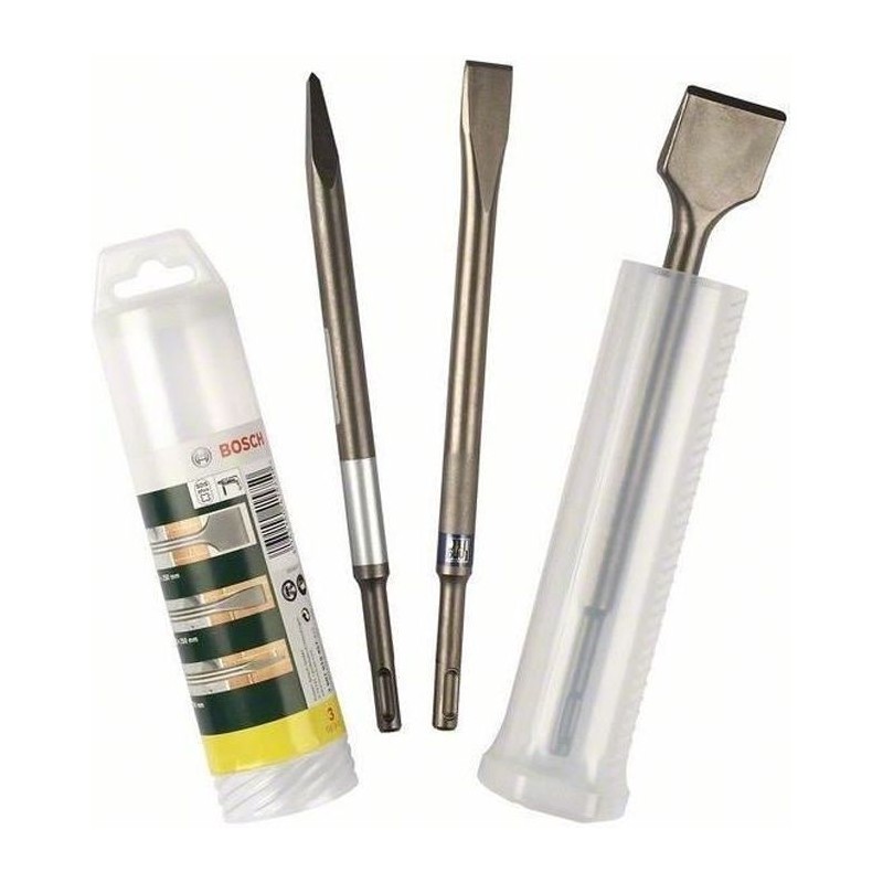 BOSCH Accessoires - Set 3 burins SDS-plus BOSCH Accessoires - Set 3 burins SDS-plus
