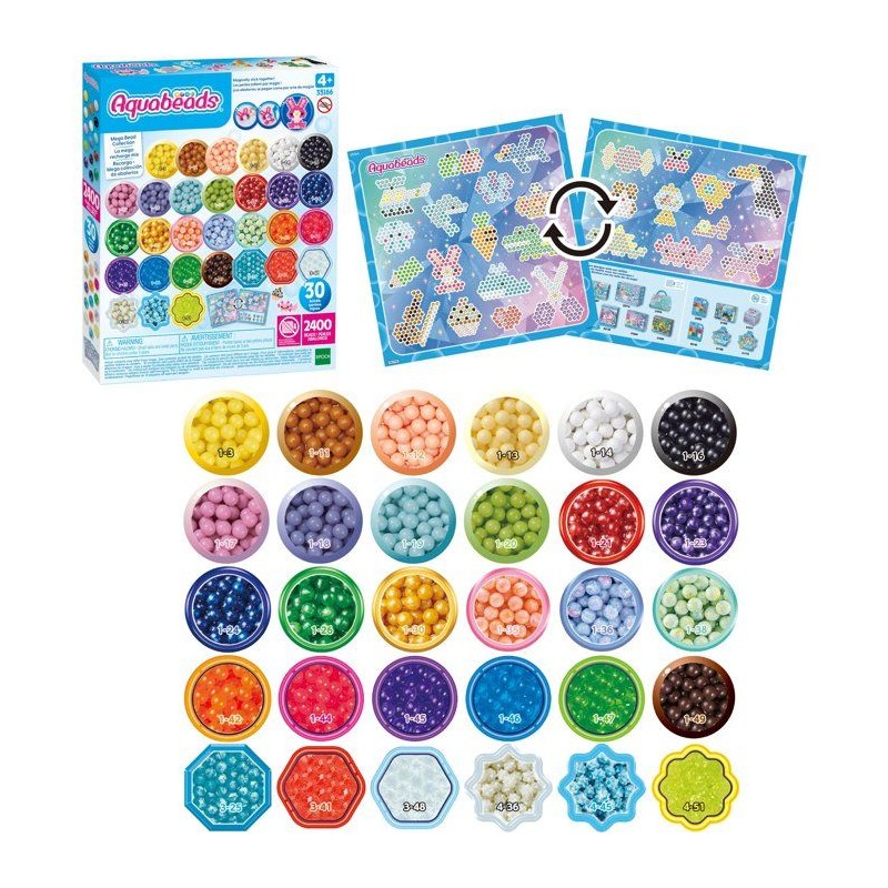 La méga recharge mix - Aquabeads - 35166 - Perles qui collent avec de