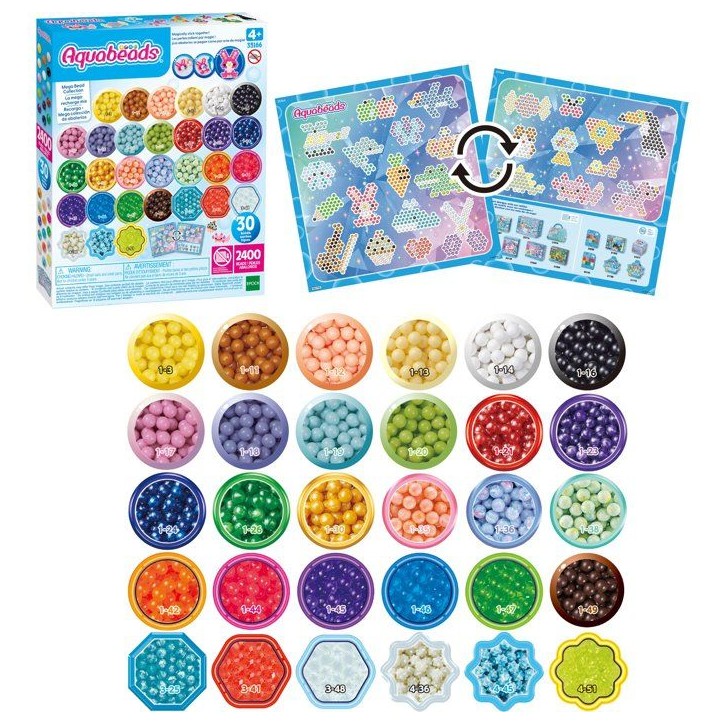 La méga recharge mix - Aquabeads - 35166 - Perles qui collent avec de l'eau, loisir créatif pour enfant La méga recharge mix - Aquabeads - 35166 - Perles qui collent avec de l'eau, loisir créatif pour enfant