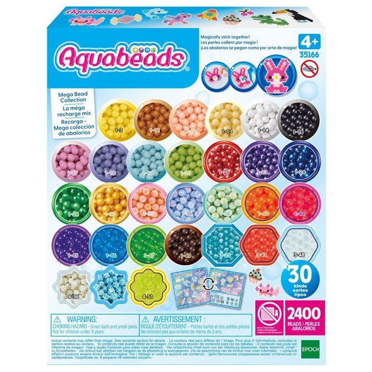 La méga recharge mix - Aquabeads - 35166 - Perles qui collent avec de l'eau, loisir créatif pour enfant La méga recharge mix - Aquabeads - 35166 - Perles qui collent avec de l'eau, loisir créatif pour enfant