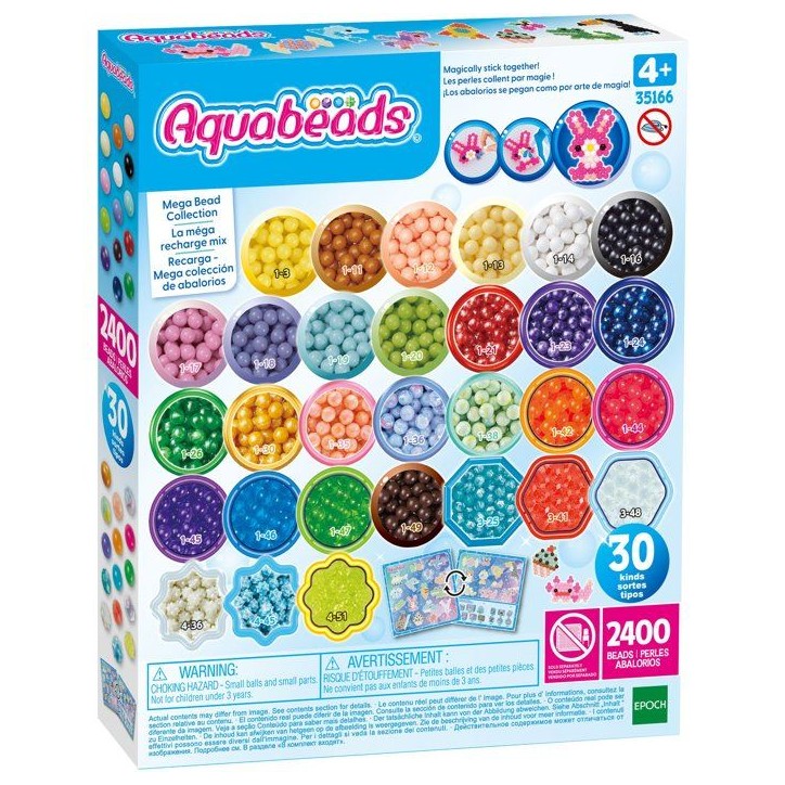 La méga recharge mix - Aquabeads - 35166 - Perles qui collent avec de l'eau, loisir créatif pour enfant La méga recharge mix - Aquabeads - 35166 - Perles qui collent avec de l'eau, loisir créatif pour enfant