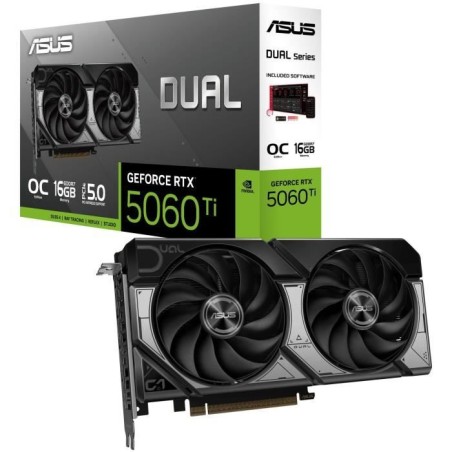 ASUS - Carte graphique - DUAL RTX 5060TI O16G
