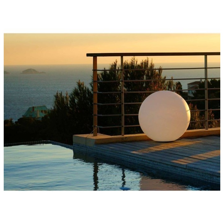 LUMISKY - Boule lumineuse filaire pour extérieur LED - blanc BOBBY - 40cm culot E27