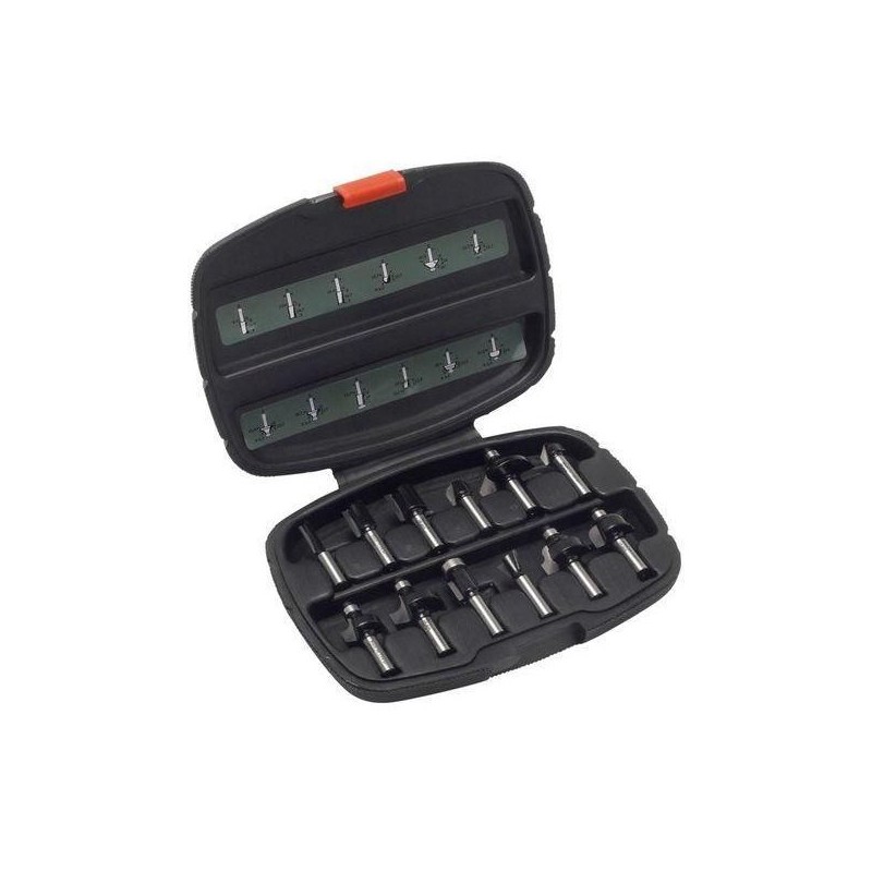 Bosch Accessories 12 pieces Ensemble de fraises au carbure (pour le bo Bosch Accessories 12 pieces Ensemble de fraises au carbure (pour le bo