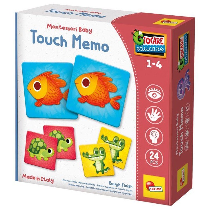 Jouer Apprendre Baby Memo Pieces Sensitives - Jeu de mémoire - LISCIANI - Toucher et observation