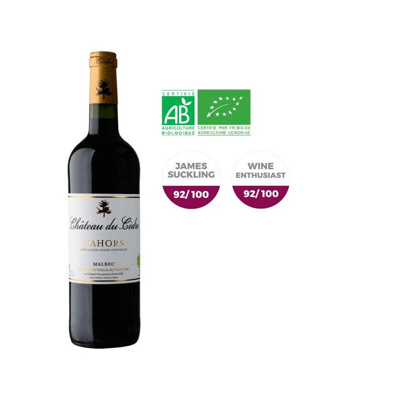 Château du Cedre 2022 - AOC Cahors - Vin rouge du Sud-Ouest - 75cl
