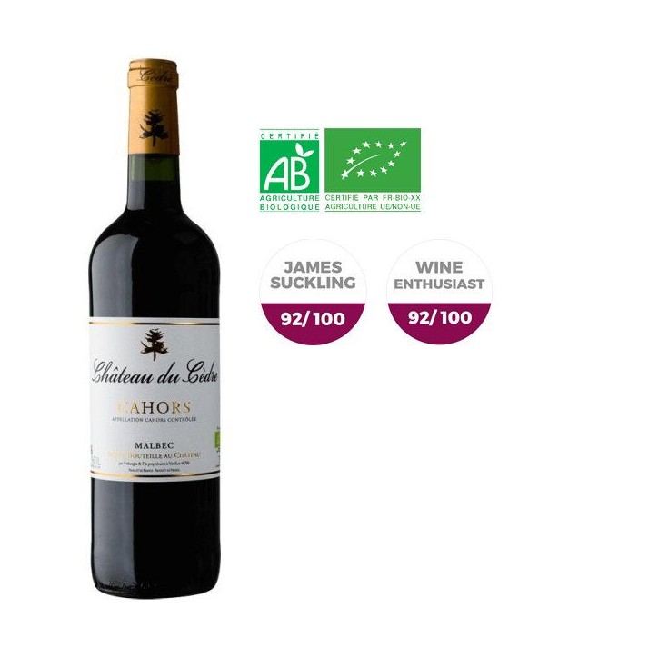 Château du Cedre 2022 - AOC Cahors - Vin rouge du Sud-Ouest - 75cl