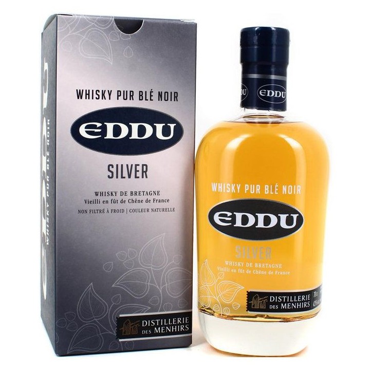 Eddu Silver Whisky Breton avec étui - France - 43% 70cl