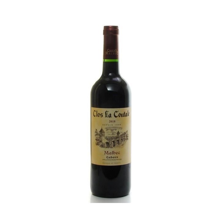 Clos La Coutale 2023 Cahors - Vin rouge du Sud-Ouest - Bio