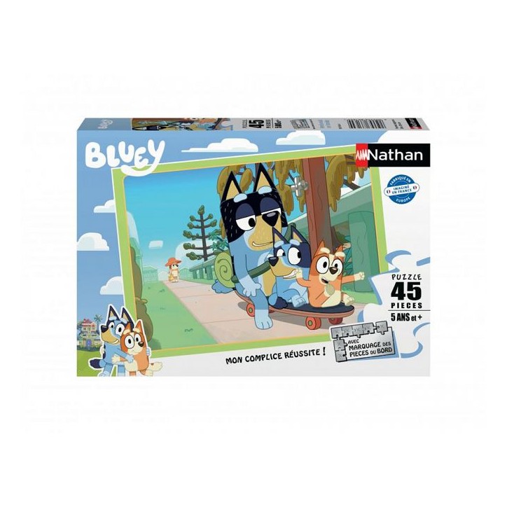 Puzzle 45 p - apres-midi en famille / bluey