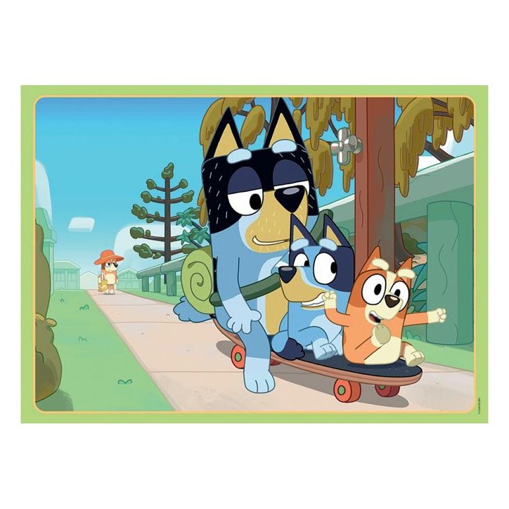 Puzzle 45 p - apres-midi en famille / bluey