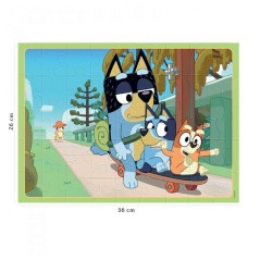 Puzzle 45 p - apres-midi en famille / bluey