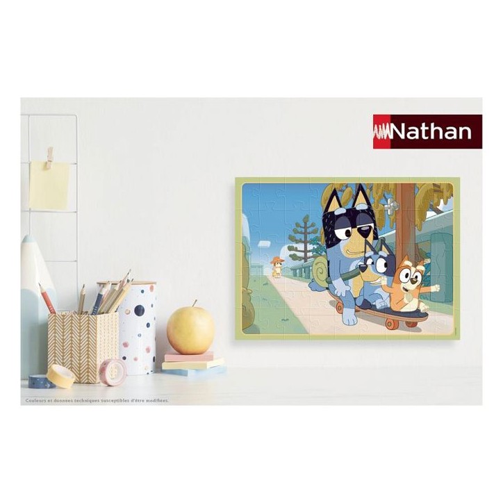 Puzzle 45 p - apres-midi en famille / bluey