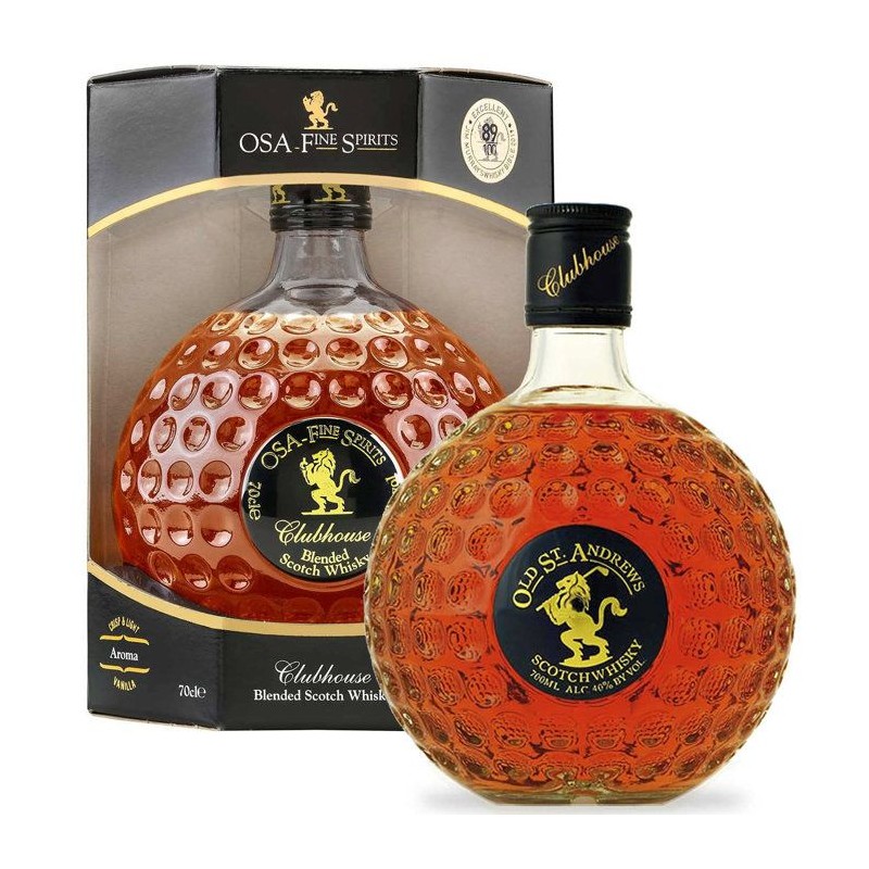 CLUBHOUSE Balle de Golfe O.S.A. - Blended Whisky - Ecosse avec étui 4