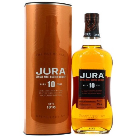 The Isle of Jura - 10 Ans - Single Malt Scotch Whisky avec étui 40,0%