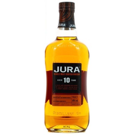 The Isle of Jura - 10 Ans - Single Malt Scotch Whisky avec étui 40,0% Vol. - 70cl