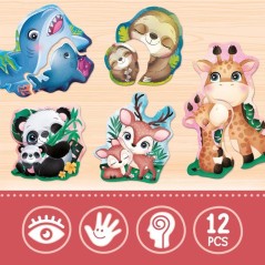 Jouer Apprendre Baby Bébés Animaux Pieces Sensitives - Jeu éducatif