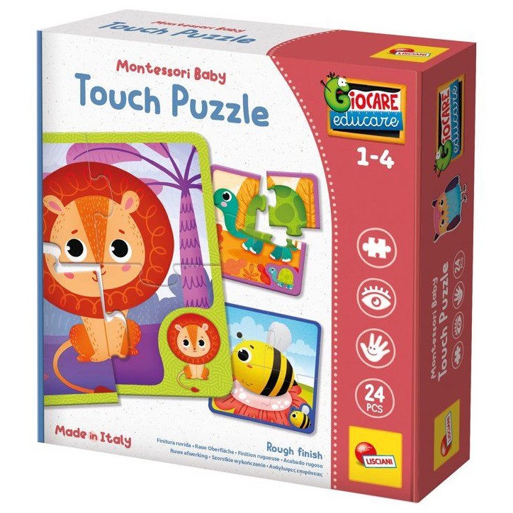 Jouer Apprendre Baby Puzzle Pieces Sensitives - Puzzle éducatif - LISCIANI - Développement tactile