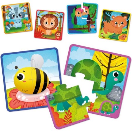 Jouer Apprendre Baby Puzzle Pieces Sensitives - Puzzle éducatif - LISCIANI - Développement tactile