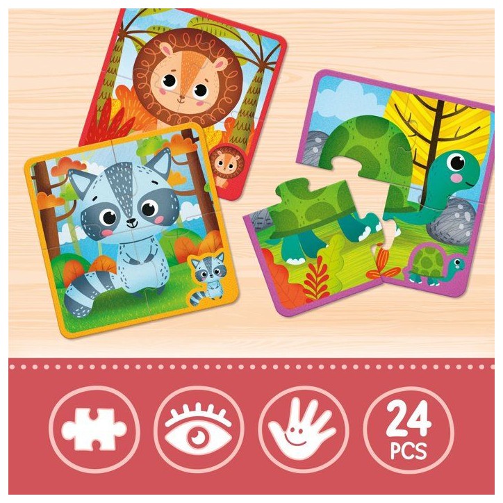 Jouer Apprendre Baby Puzzle Pieces Sensitives - Puzzle éducatif - LISCIANI - Développement tactile