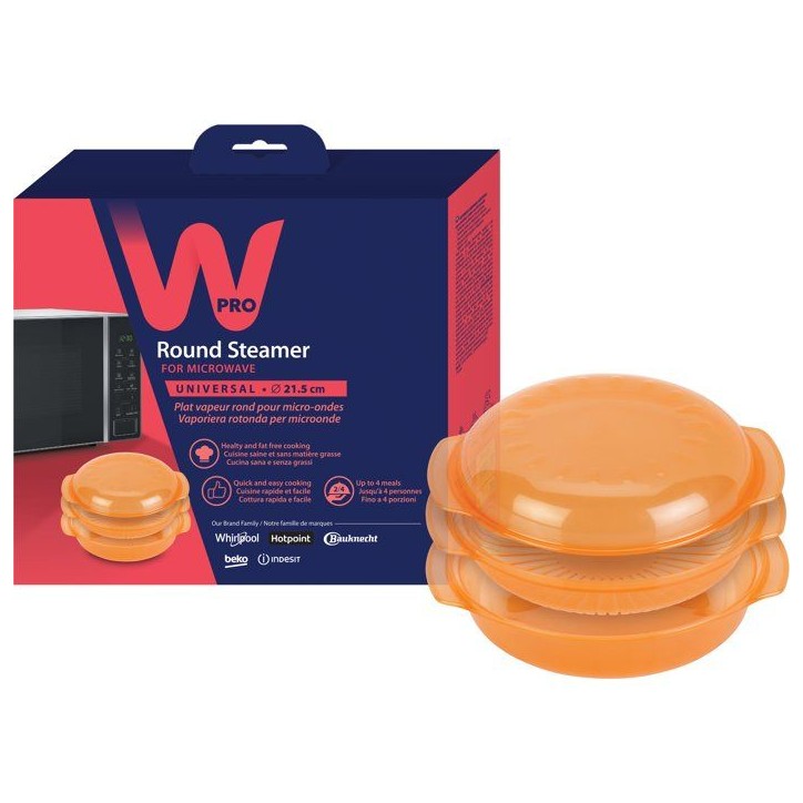 Cuiseur vapeur micro-ondes - WPRO - STM007 - Cuisson saine - Sans matiere grasse - Ø 21,5 cm