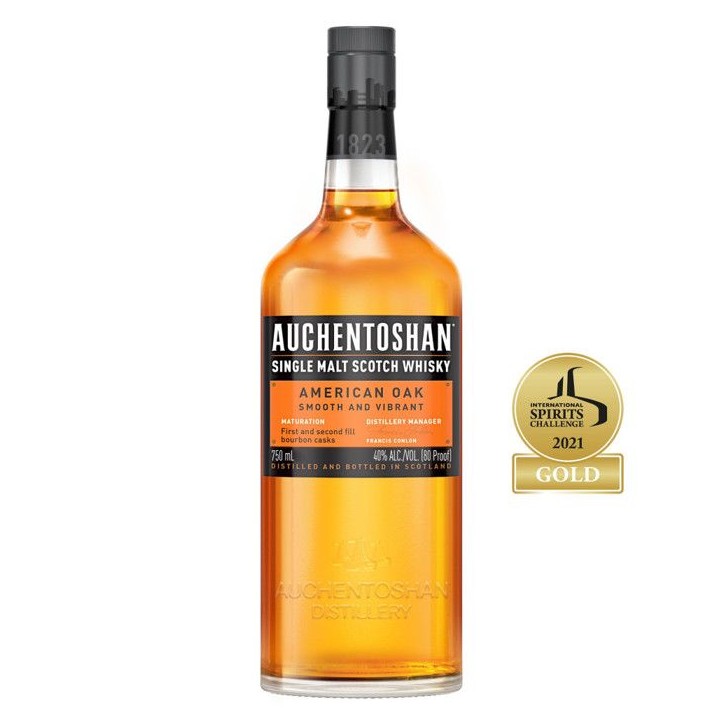 Auchentoshan American Oak Single Malt Scotch Whisky avec étui 40% vol | 70cl