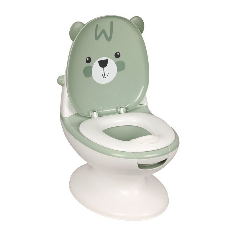 Mini toilettes pour bébé - BAMBISOL - Ourson - Vert Amande
