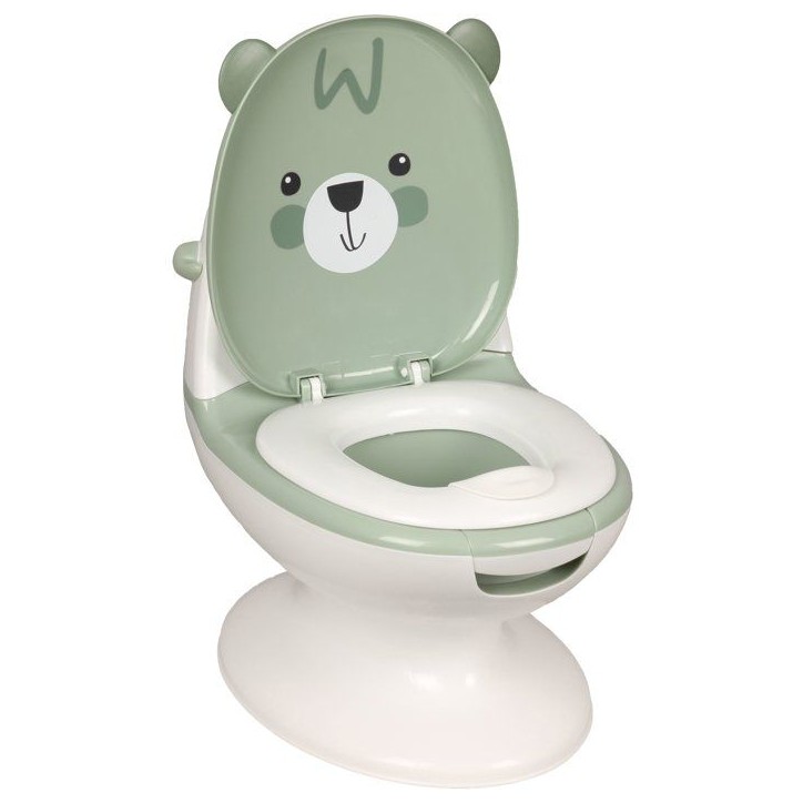 Mini toilettes pour bébé - BAMBISOL - Ourson - Vert Amande Mini toilettes pour bébé - BAMBISOL - Ourson - Vert Amande
