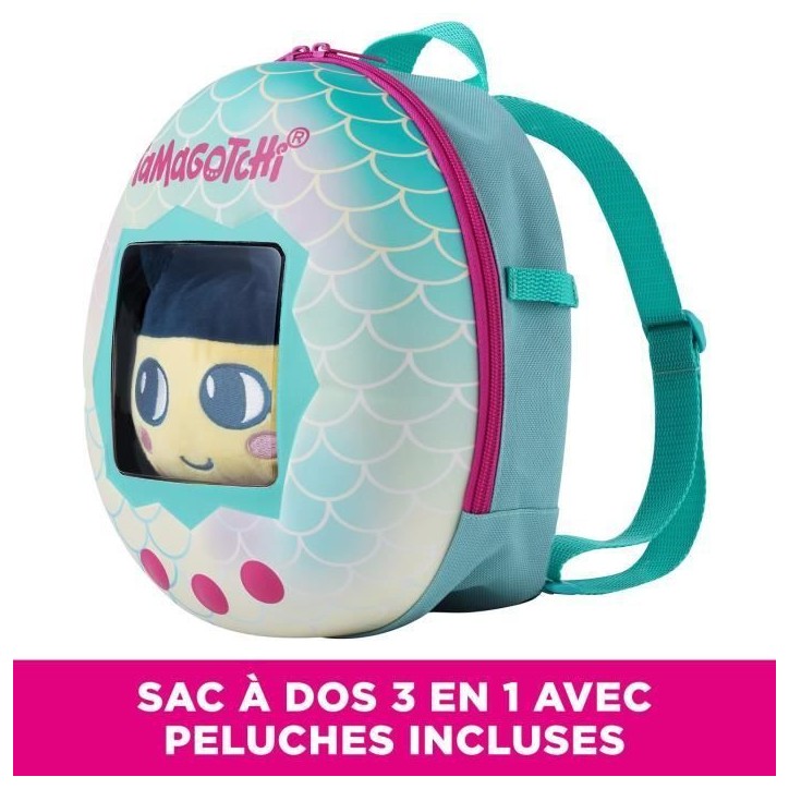 Sac a dos et sa Peluche 3 en 1 - BANDAI - Tamagotchi - 90779