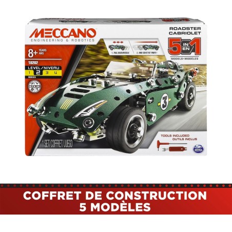 Cariolet Rétrofiction - BANDAI - Meccano - APM20102 - 5 Modeles