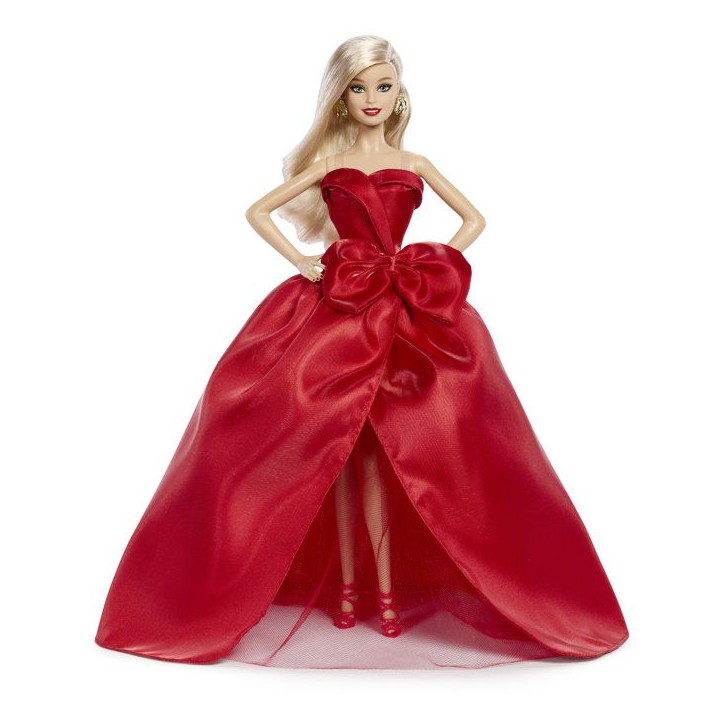 Poupée - BARBIE - Joyeuses Fetes Blonde JJX65 - Édition spéciale - Tenue festive - Collection